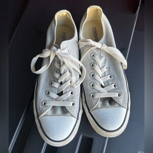 Light Gray Converse Chuck Taylor Shoes